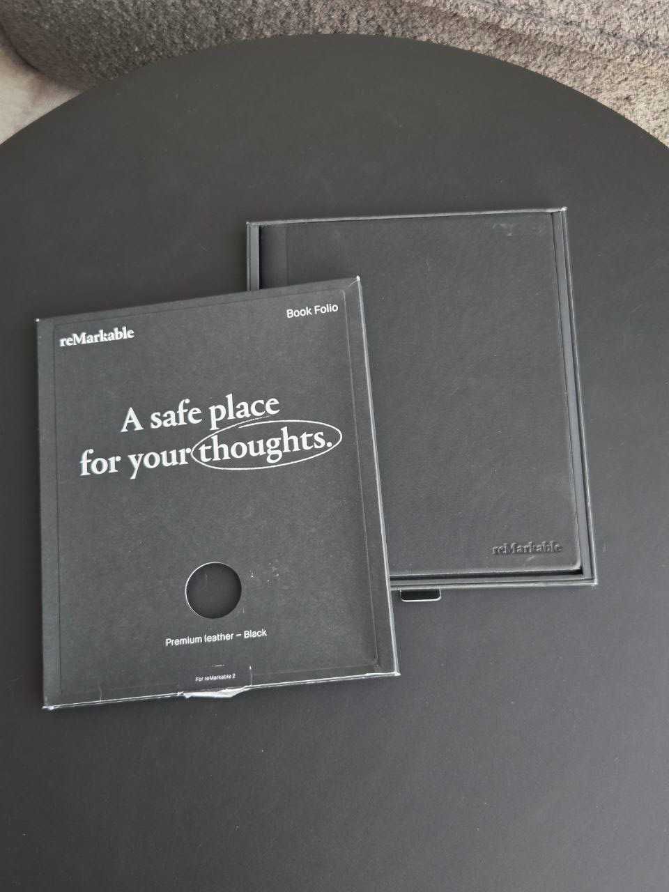 Remarkable 2 Book Folio black leather - czarne