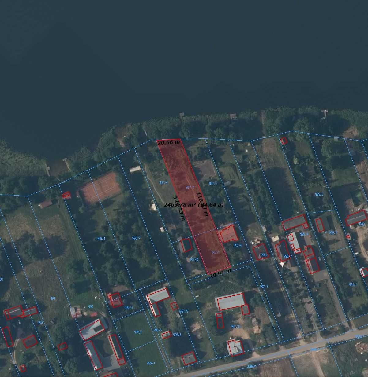 piękna działka z linią brzegową i warunkami zabudowy