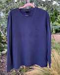 Granatowa bluzka Hugo Boss basic haftowane logo