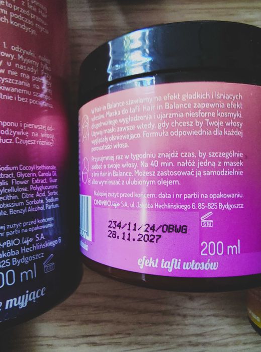 Zestaw kosmetyków do włosów Hair in Balance by ONLYBIO