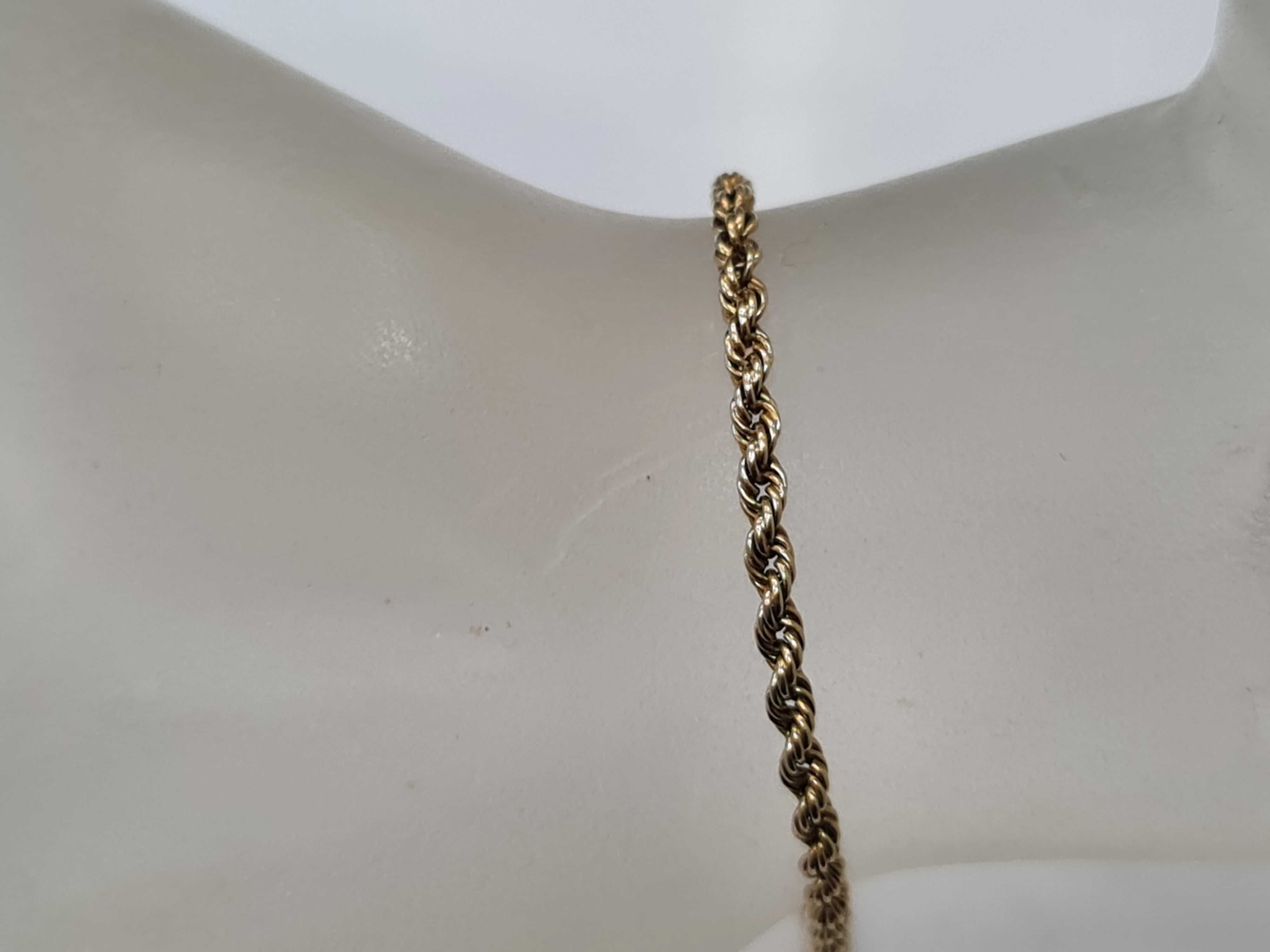 Ciekawa złota bransoletka damska/ 585/ 4.26 gram/ 19cm