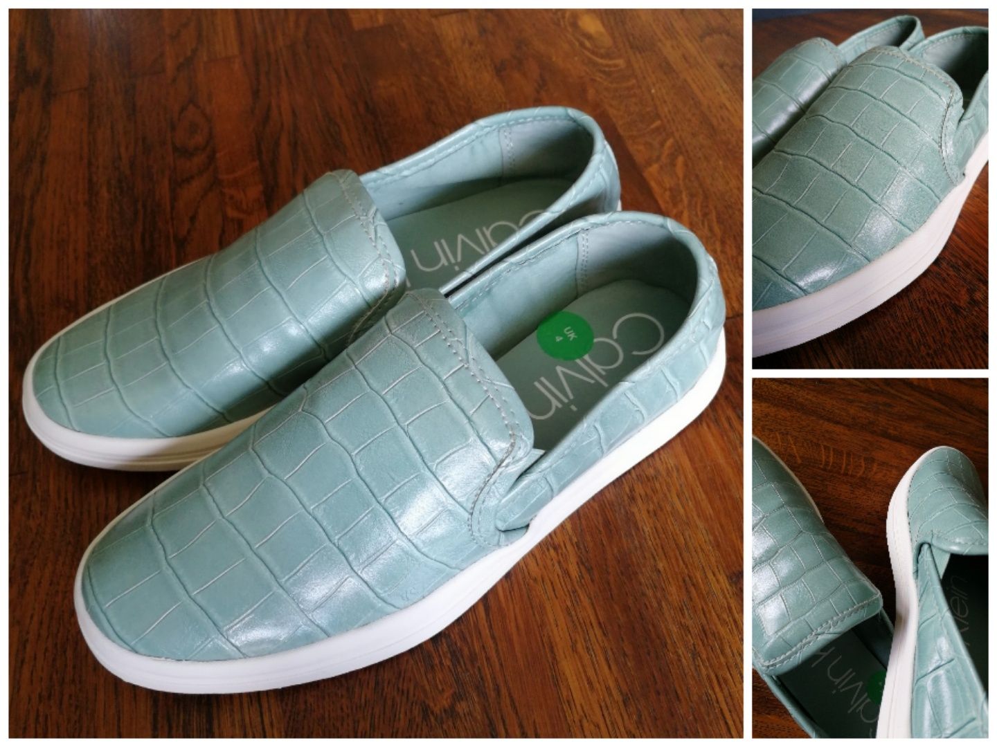 Buty miętowe wsuwane Calvin Klein r. 37 (4) mokasyny, trampki, półbuty