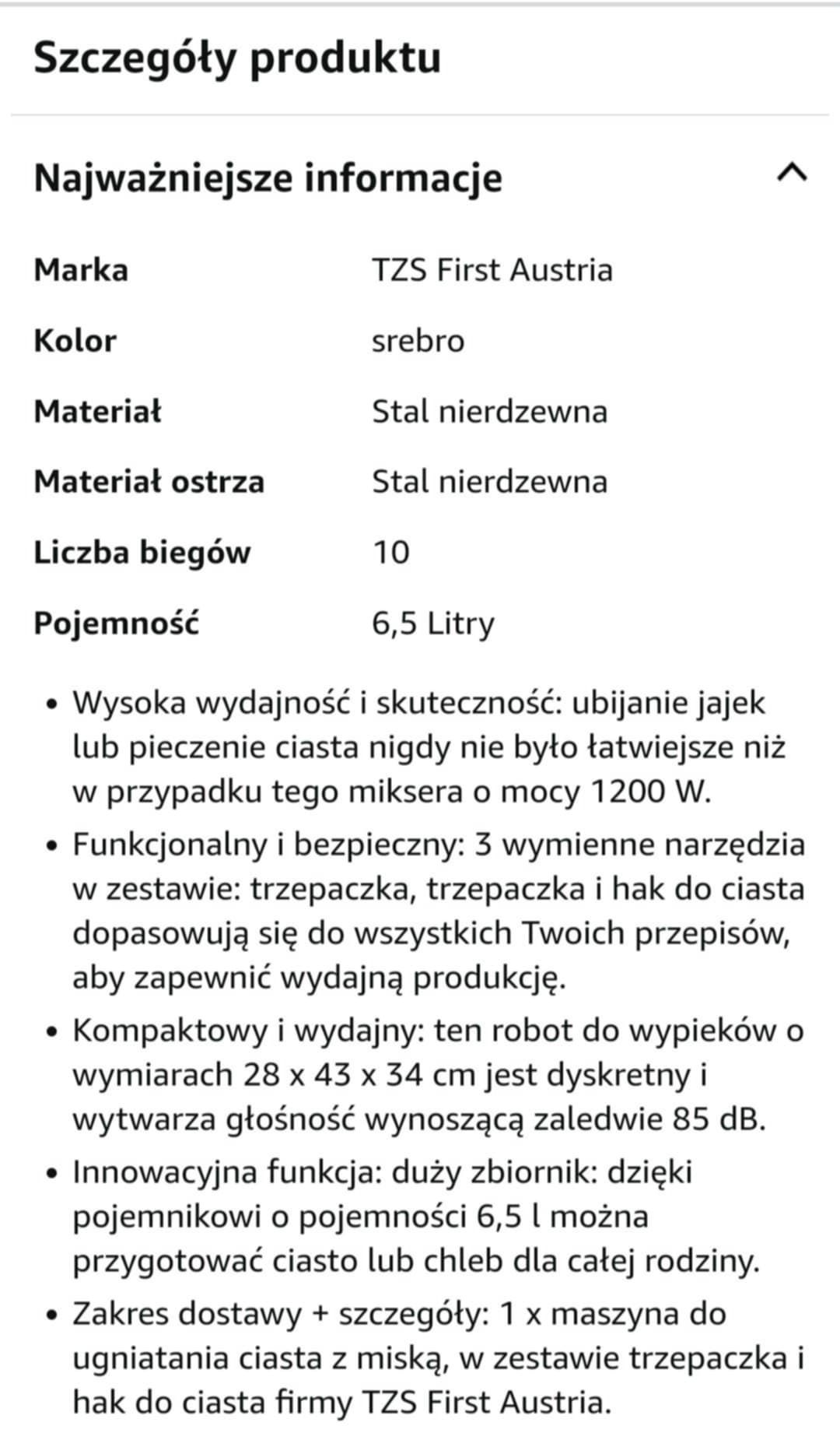 Mikser planetarny FIRST FA - 5259