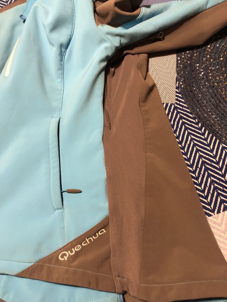 Kurtka polar windstopper M niebieska Quechua