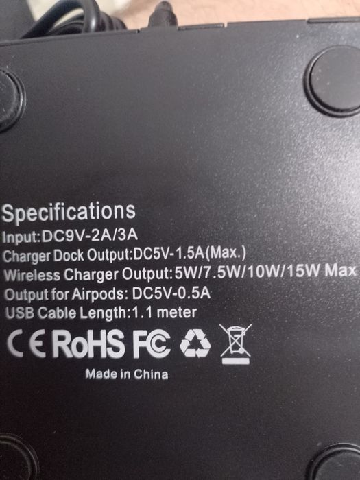 Швидка бездротова зарядка USB Type-C