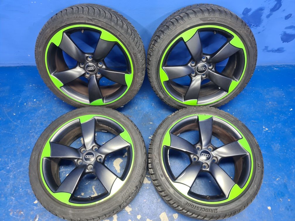 KOMPLET kół rotor 7.5x18' cali ET51 opony zimowe AUDI A3 S3 8V OEM