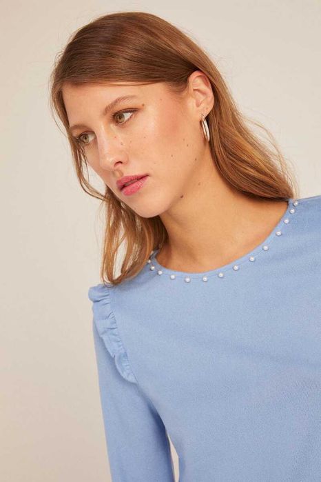 T-shirt Pérolas | SPRINGFIELD | M | NOVO