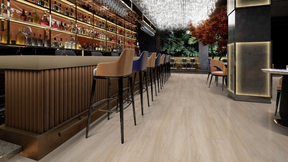 Bardzo mocna wykładzina PCV/ LVT Allura Dryback 63641DR5 jasne drewno