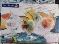 Pucharki do deserów i lodów  "Maldives"marki  Luminarc 6 szt x 300 ml