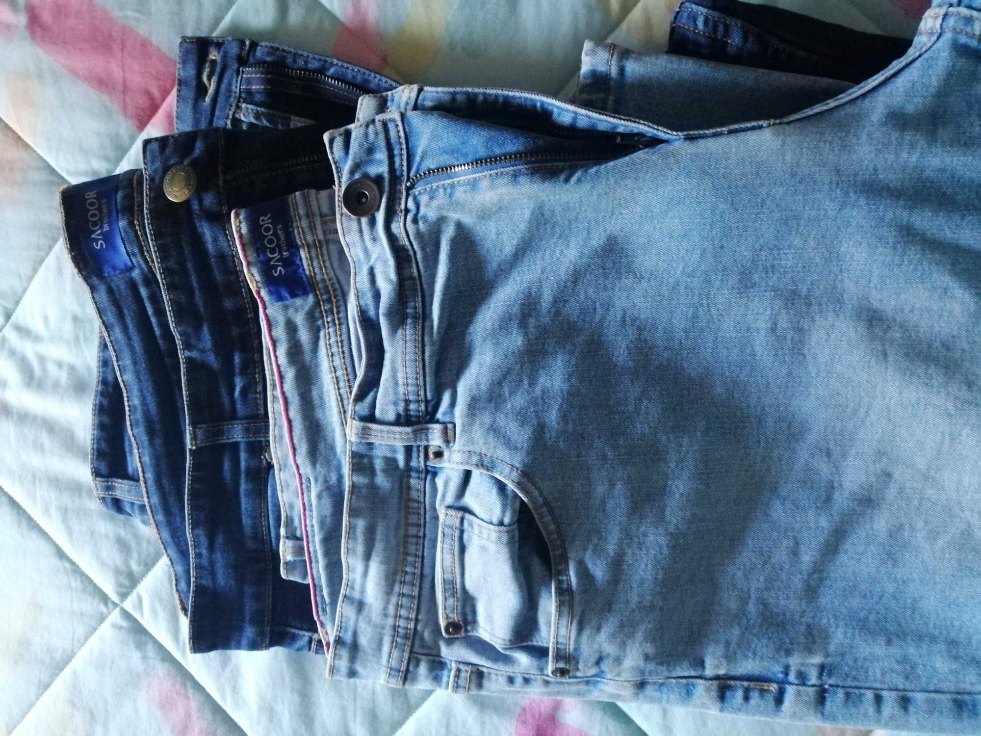2 Pares de Calças de ganga SACOOR tamanho 52
