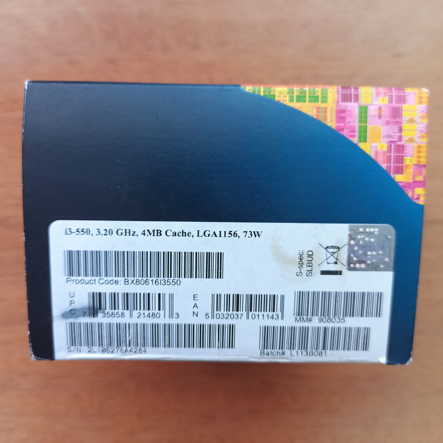 Процесор Intel i3 550 3,2 GHz, 4MB Cache, LGA 1156, 73W