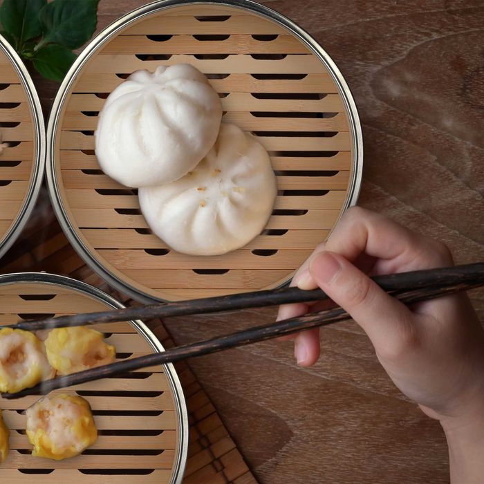 Relaxdays bambusowy parownik 3-poziomowy tradycyjny parowar azjatycki