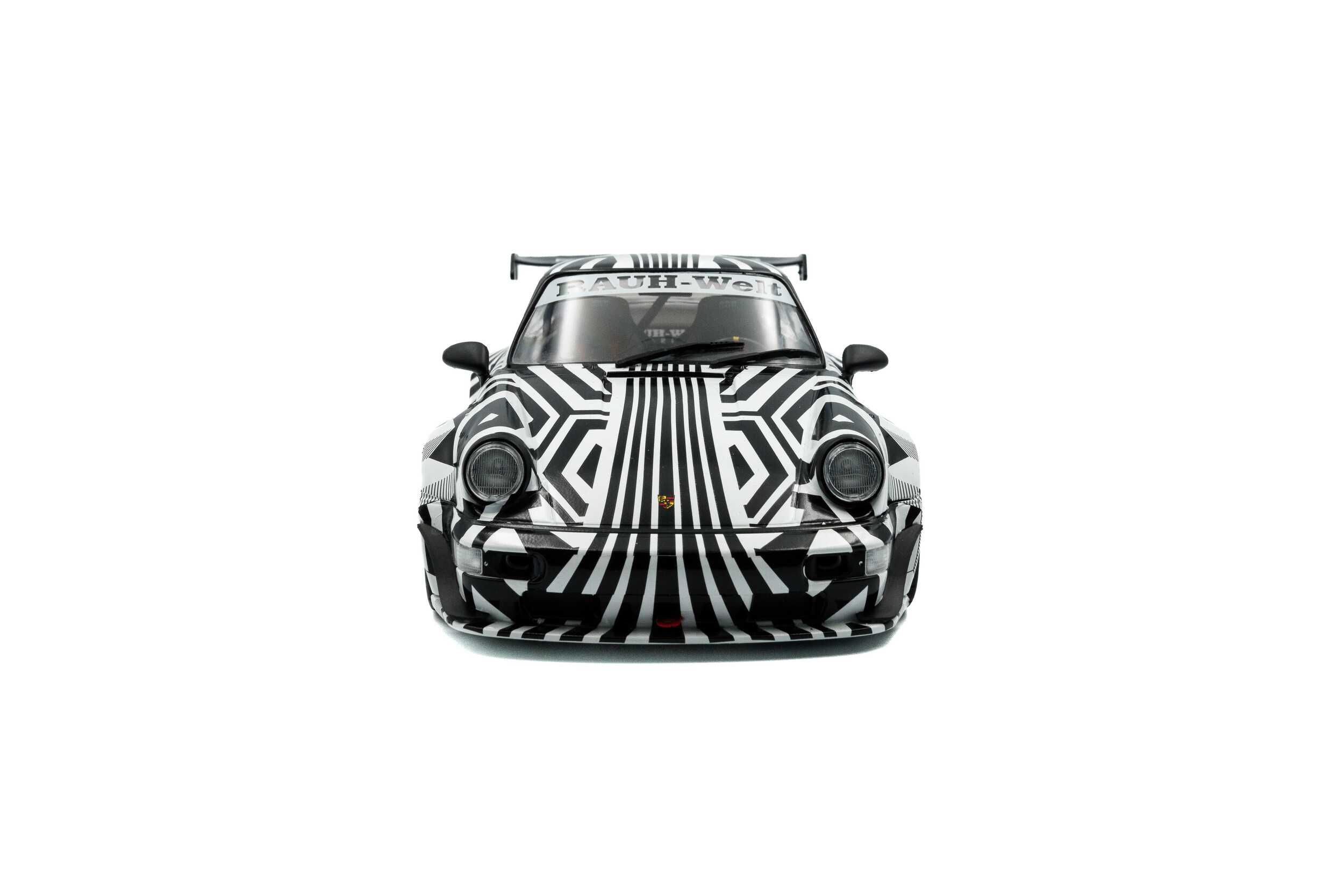 Porsche 911 (964) RWB Rauh-Welt The Zebra 2022 White/black Solido 1:18