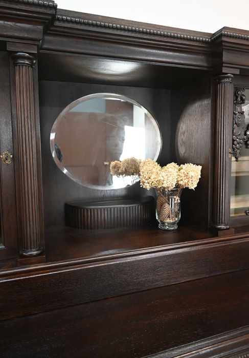 piękny okazały kredens z lustrem 103001