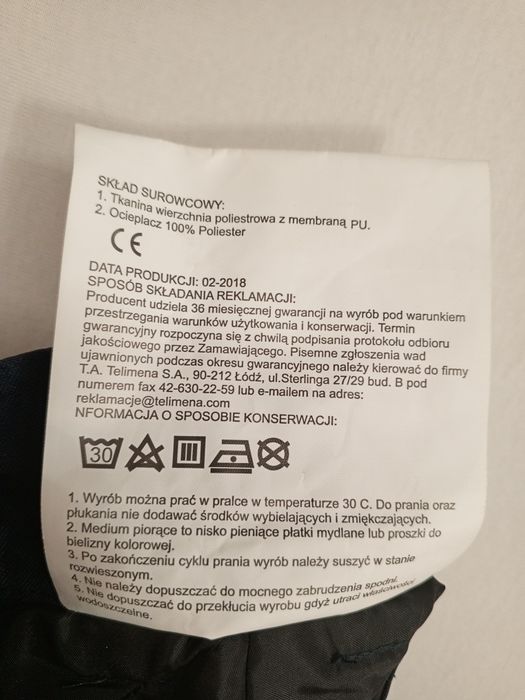 Spodnie męskie, ocieplane Telimena 3XL/176. Nowe!!! Okazja!!!