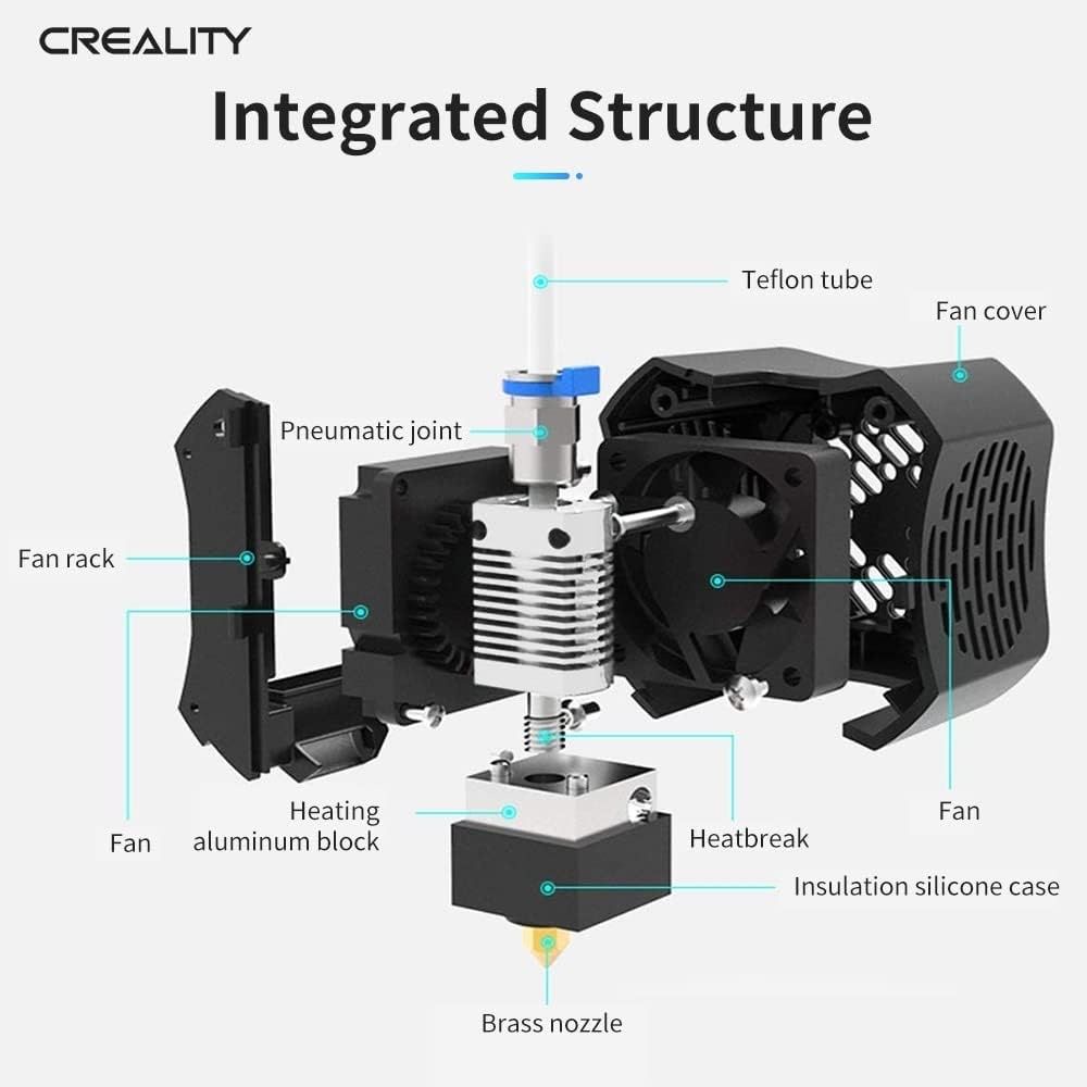 Creality Official Ender 3 V2 Full Hotend Kit, ekstruder do drukarki 3D