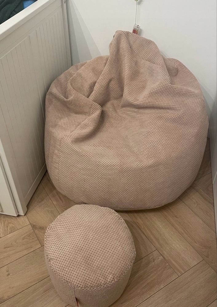 Mega fotel pluszowy worek siedzak