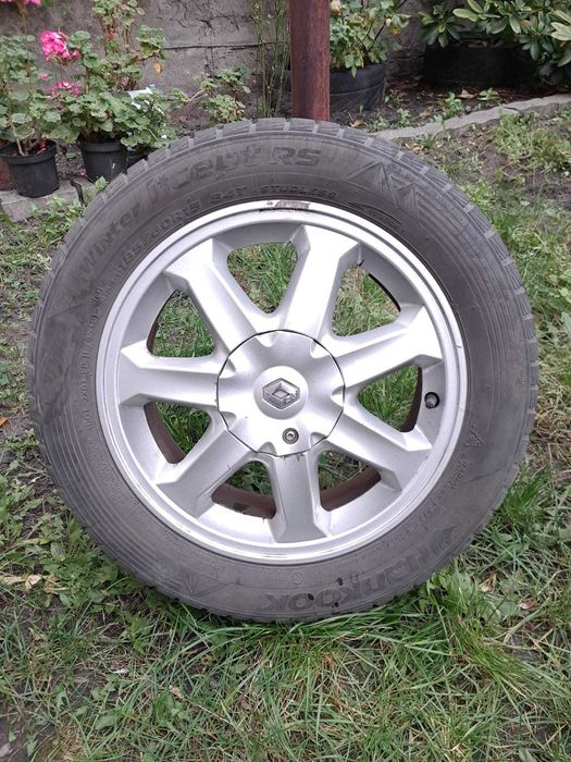 Felgi aluminiowe 15' Renault  4x100. Opony zimowe 185/60R15