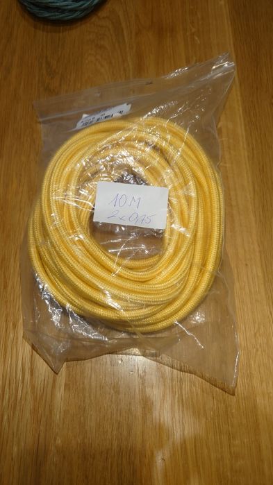 Kabel 10M 2x0.75 żółty