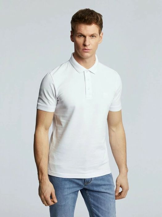 Біла чоловіча футболка поло розмір XL