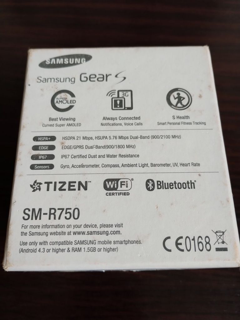 Smartwatch Samsung Gear S SM-R750 zestaw cały