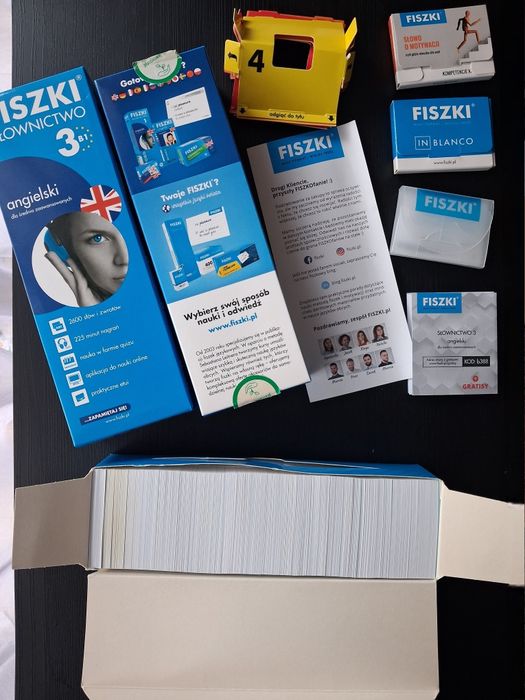 DUŻE Fiszki angielski B1 srednio zaawansowany 1040 fiszek