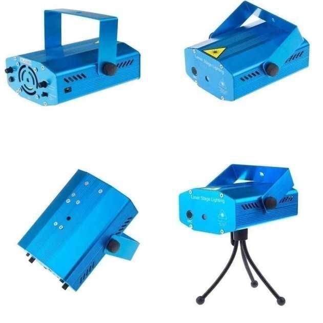 Лазерный диско проектор RD-7197 2 цвета точки, есть опт