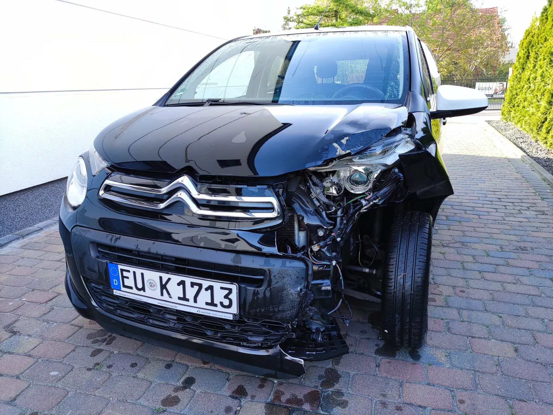 Citroën C1 'SHINE' 1.0 benzyna 70KM zNiemiec1WŁ 2017/2018 uszkodzony