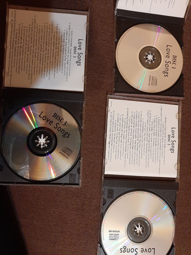 CD  zestaw 3 płyt Love Songs piosenki o miłości