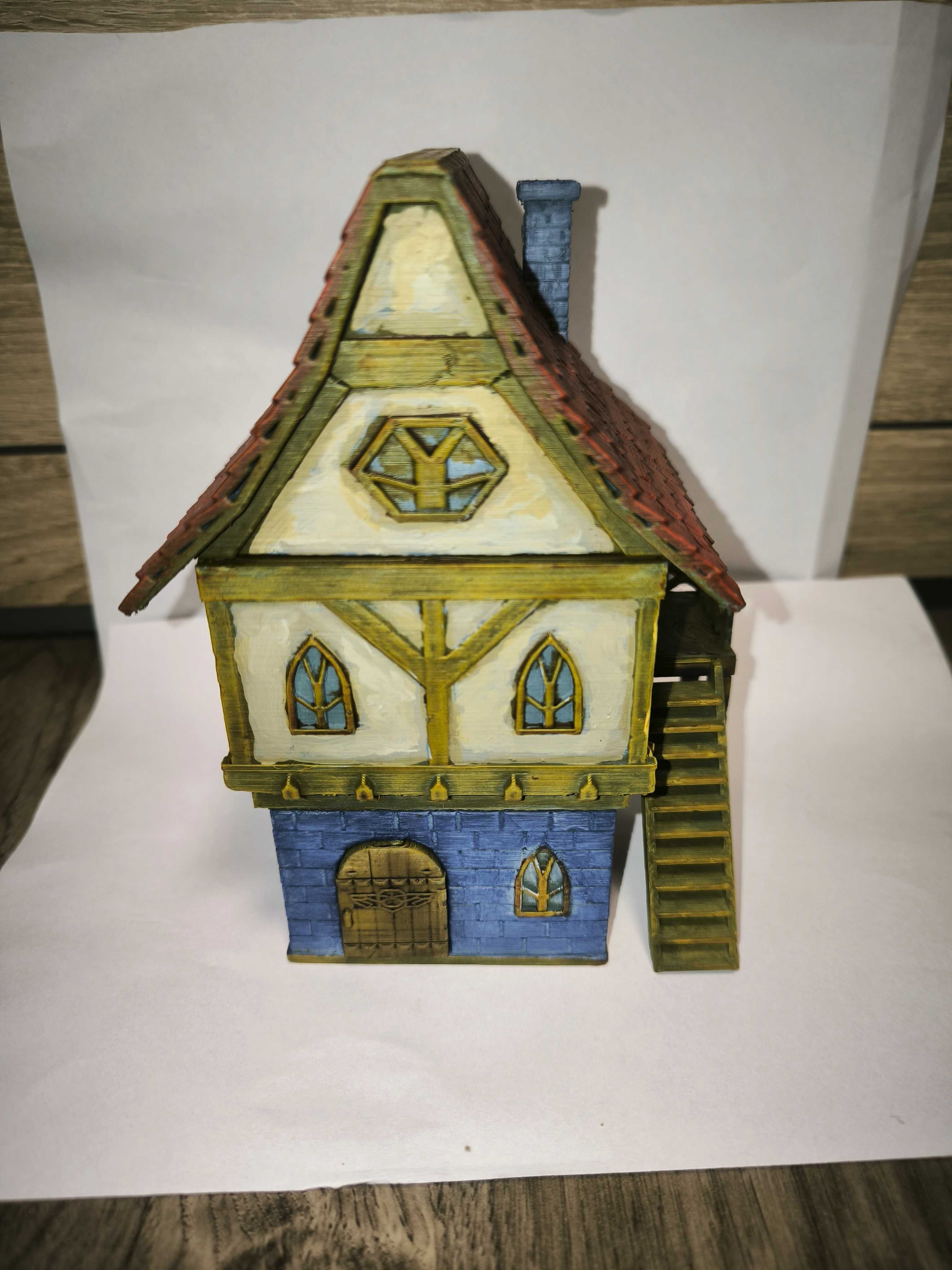 Healer House RPG Domek uzdrowiciel diorama makieta(pomalowany)