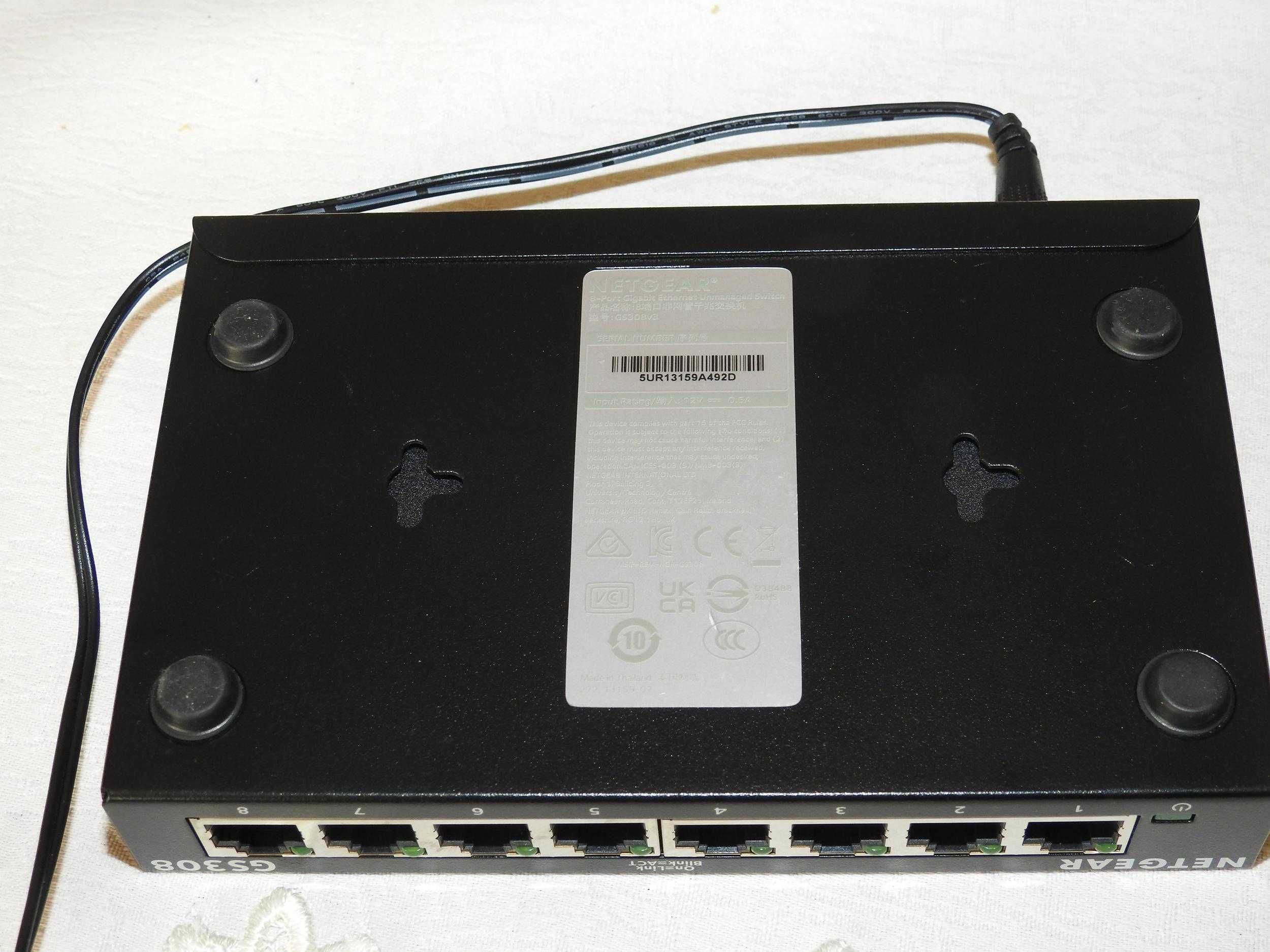 Przełącznik switch NETGEAR GS308 v3 - 8 portów