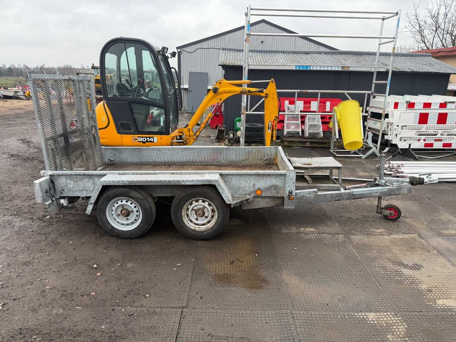 Przyczepa Laweta pod Minikoparkę Stan Bardzo Dobry INDESPENSION 2020r