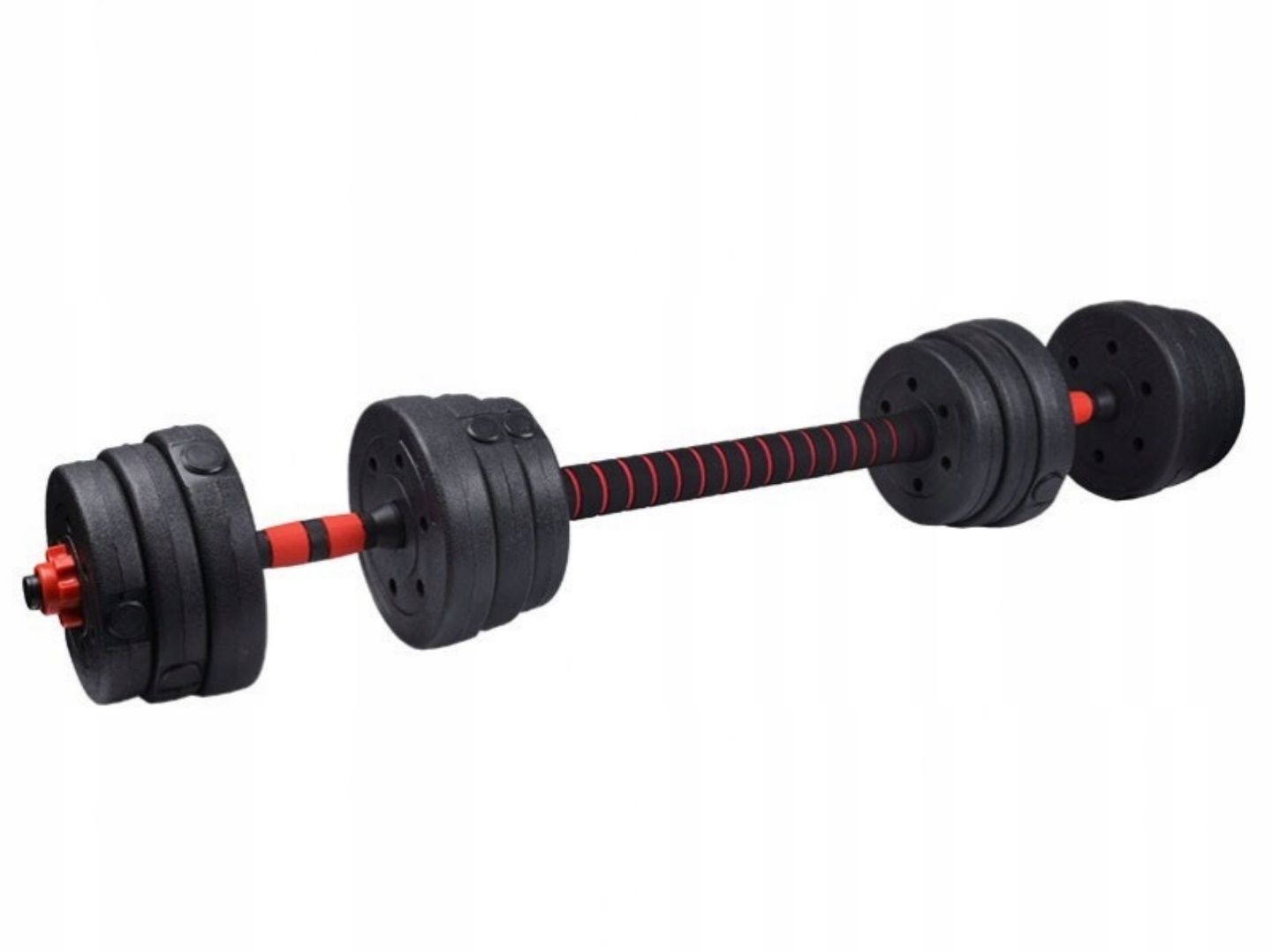 Hantle Regulowane Zestaw Hantle 2x10KG 20KG Sztanga + GRYFY