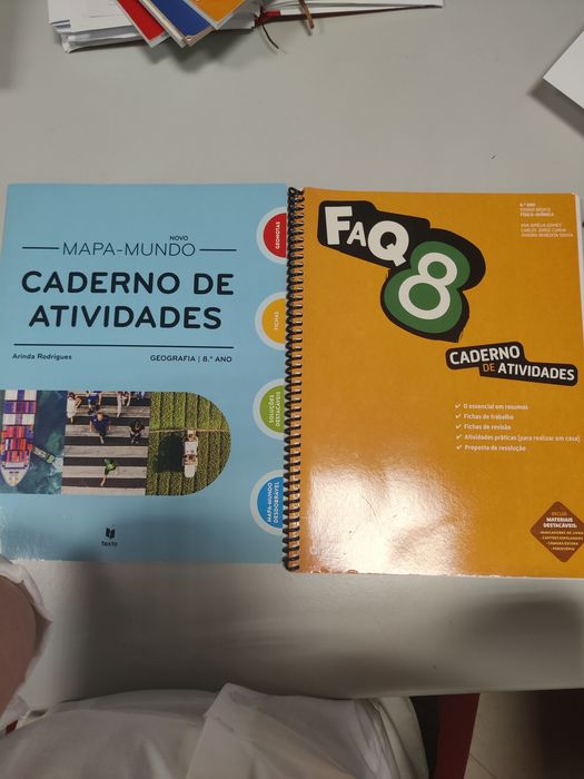 Livros fichas 8° ano