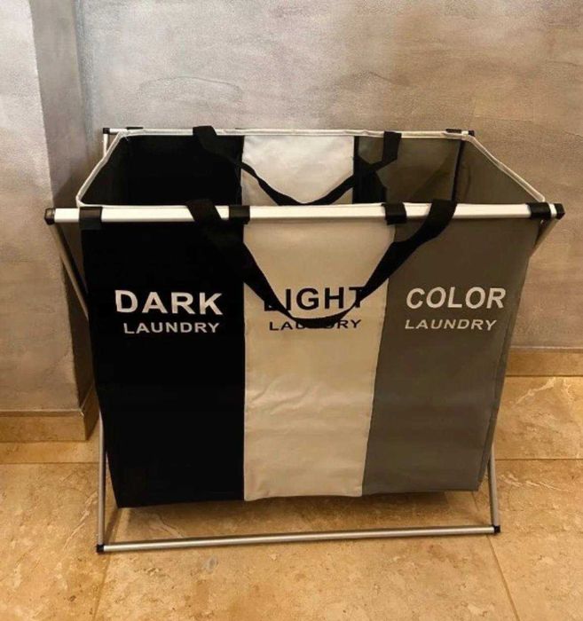 Kosz na Pranie 3w1 XXL Segregacja Bielizny