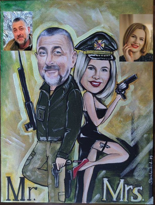 Карикатура на замовлення. Яскравий шарж