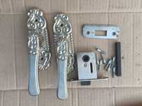 zamek z klamką aluminiową 8 szt