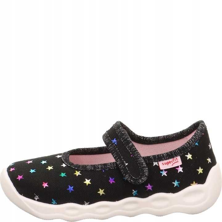 Kapcie dziewczęce r.23 Superfit Bubble czarny