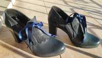Sapatos de mulher, azul escuro, número 37, novos