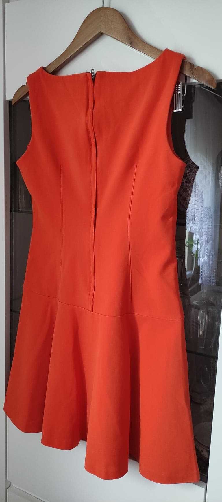 Sukienka pomarańczowa Zara