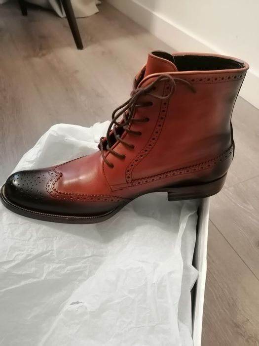 Кожаные ботинки-броги DSQUARED² (оригинал)