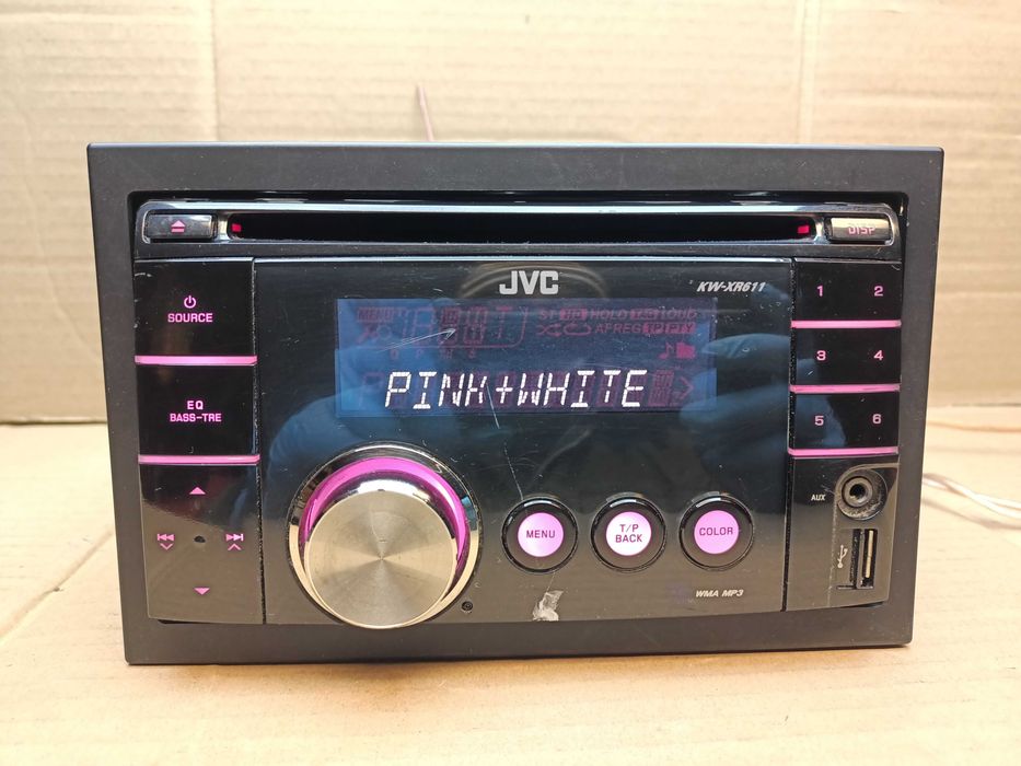 Radio 2 din JVC Kw-xr611  cd mp3 usb aux