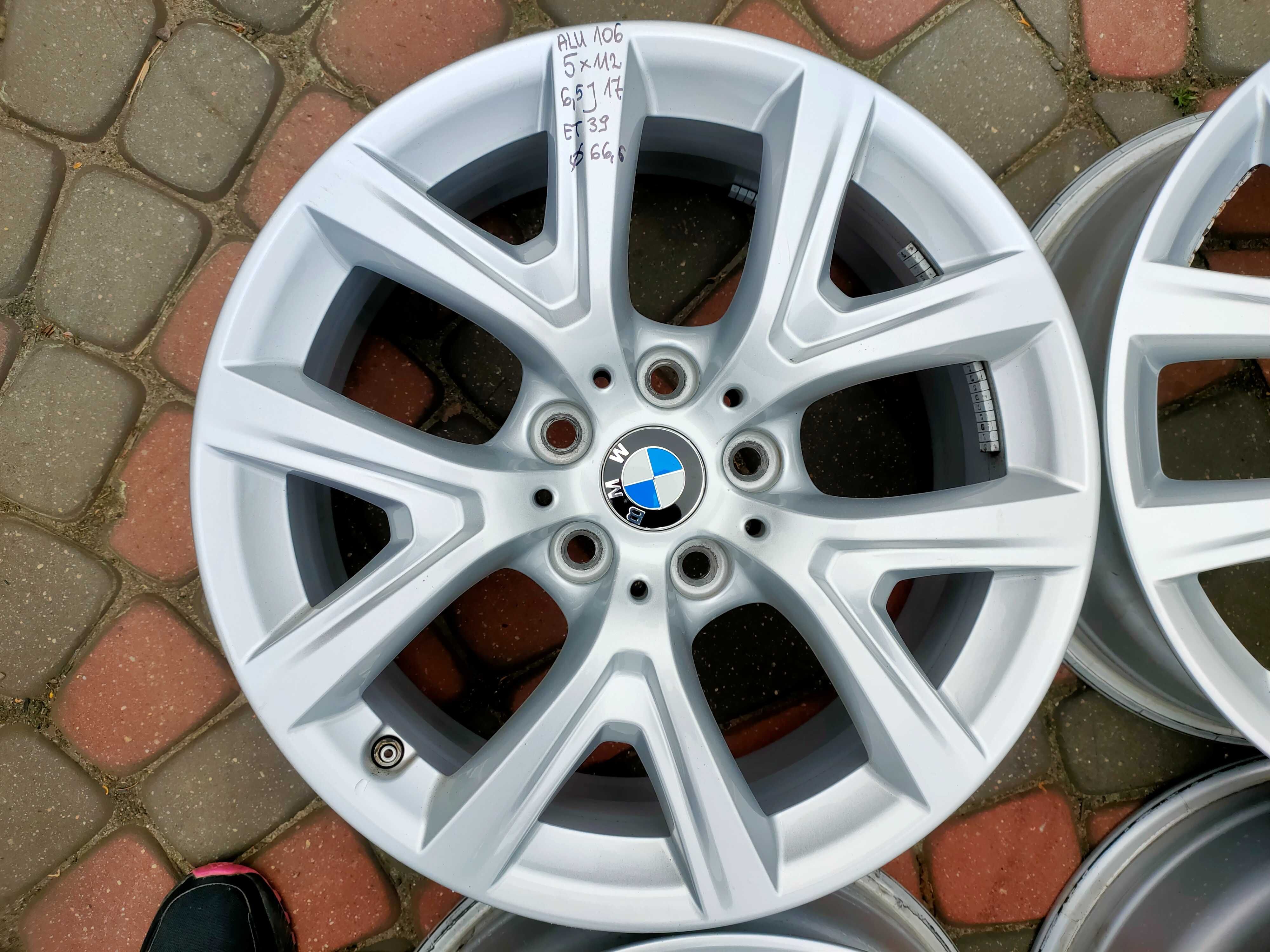 Felgi aluminiowe BMW 5x112 6,5J17 Et39 Fi66,6 D106