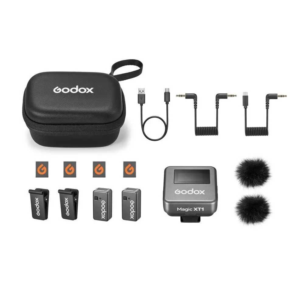 Бездротовий петличний мікрофон Godox Magic XT1 з кейсом TRS/USB-C
