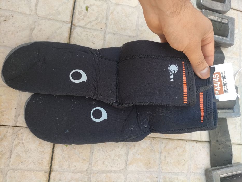 Botins de mergulho com sola neoprene 5mm
