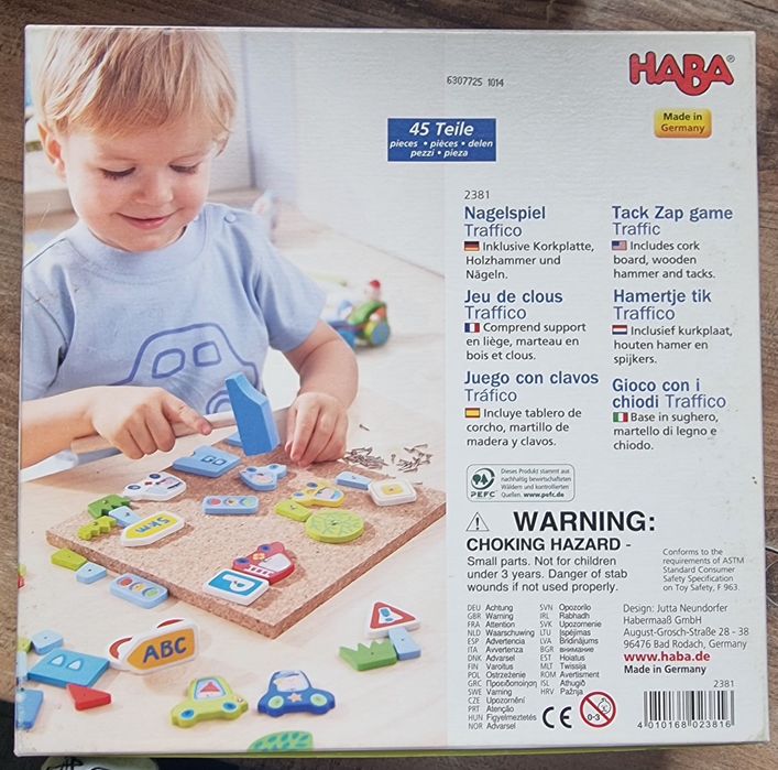 Klocki drewniane edukacyjne Haba