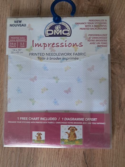 Tela Aida 5,5 cm. Coleção "DMC Impressíons"