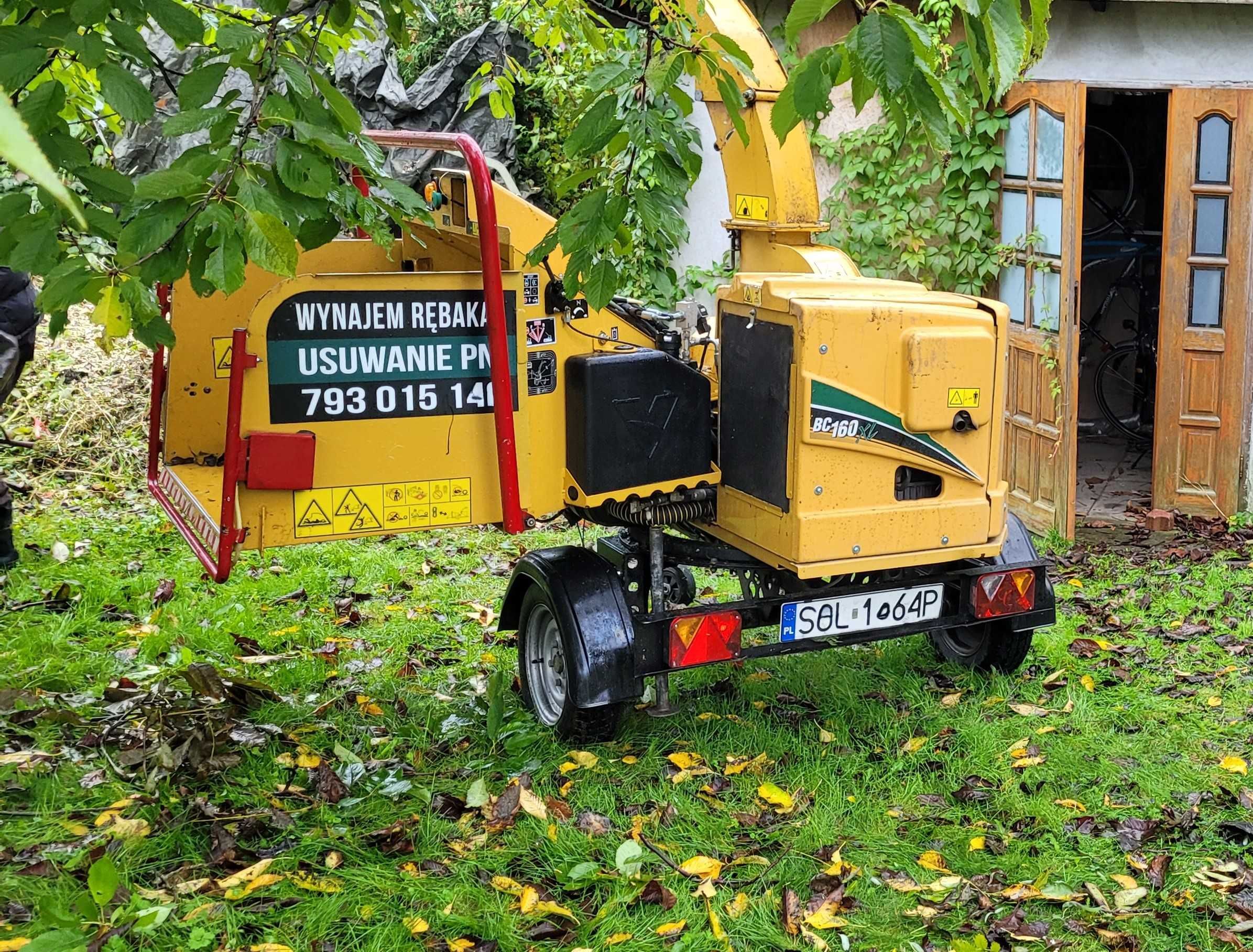 Wynajem rębaka rębak do gałęzi Vermeer usuwanie gałęzi rozdrabnianie