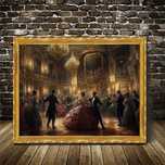 Vintage Ballroom Dance Canvas Art Print,
