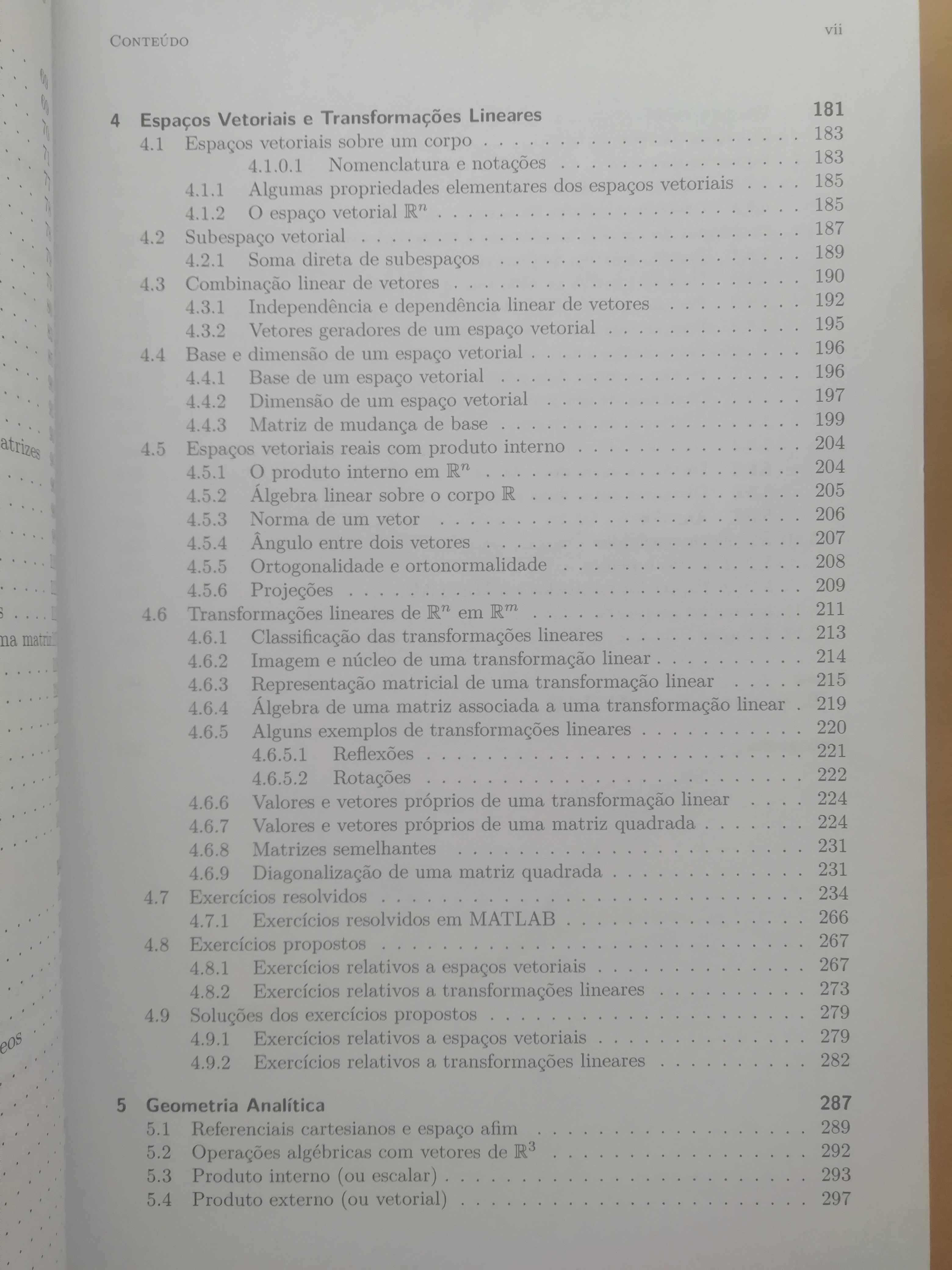 Livro de Álgebra Matricial como novo